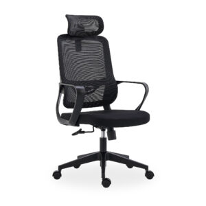 emerald-high back- black- beseated